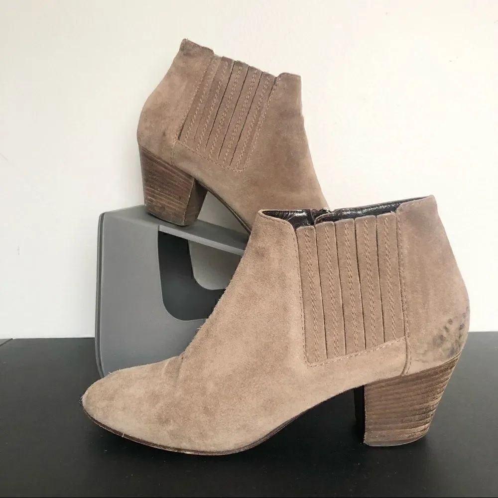 Aquatalia brown suede ankle boots